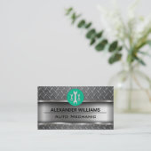 メタリック | 工業用鋼 | レンチロゴ 名刺 (スタンド正面)