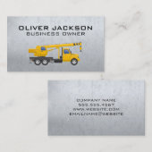 メタリック |建築牽引車 名刺 (正面/裏面)