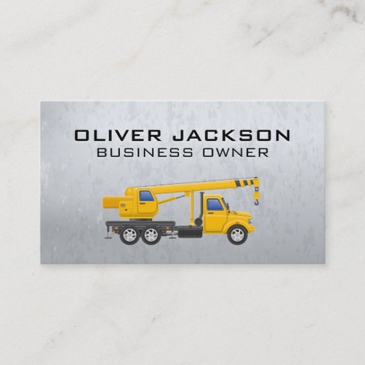 メタリック |建築牽引車 名刺 (正面)