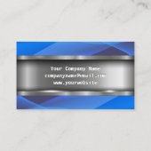 メタリック |青い波 名刺 (裏面)