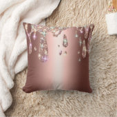 *~*メタリックAP7ドリップグリッターバラ銅 クッション (ブランケット)