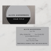 メタリッモダンクカスタマイズ可能な任意の文字と色 名刺 (正面/裏面)