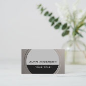 メタリッモダンクカスタマイズ可能な任意の文字と色 名刺 (スタンド正面)