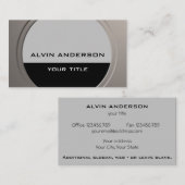 メタリッモダンクカスタマイズ可能な任意の文字と色 名刺 (正面/裏面)