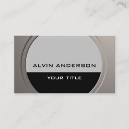 メタリッモダンクカスタマイズ可能な任意の文字と色 名刺