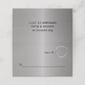 メタリッモダンクルック折り畳み座席表 プレイスカード (外部開封)