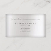 メタリバラ金ゴールド銅大理石アポイントメント銀 予約カード (裏面)