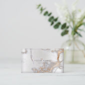 メタリバラ金ゴールド銅大理石アポイントメント銀 予約カード (スタンド正面)