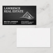 メタリモダンッ実在ク・エテート・ロゴ 名刺 (正面/裏面)