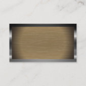 メタリ縁どックと背景 |モノグラム 名刺 (裏面)