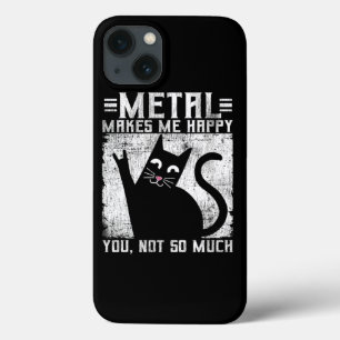メタルおもしろいが猫を幸せに iPhone 13ケース