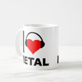 メタルが好き Funny Mug コーヒーマグカップ (正面左)