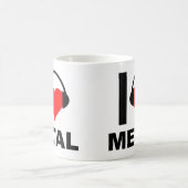メタルが好き Funny Mug コーヒーマグカップ (中央)