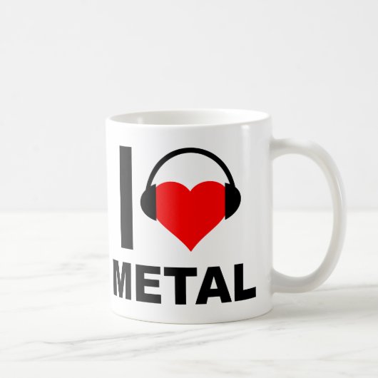 メタルが好き Funny Mug コーヒーマグカップ (右)