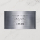 メタルつや消しブラック縁ど 名刺 (裏面)