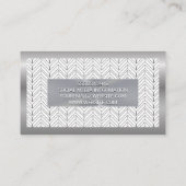 メタルのバナー |ボホパターン 名刺 (裏面)