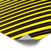 メタルの黄色の光学錯覚ウォールアートリッジ ポスター (角)