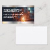 メタルを使用する溶接機 | 火花フライ 名刺 (正面/裏面)