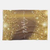 メタルアンドゴールデングリッター キッチンタオル (横)