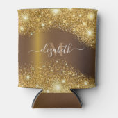 メタルアンドゴールデングリッター 缶クーラー (正面)