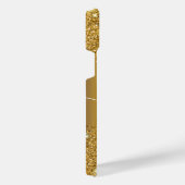 メタルアンドゴールデングリッター iPhoneケース (右側面)