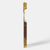 メタルアンドゴールデングリッター iPhoneケース (左側面)