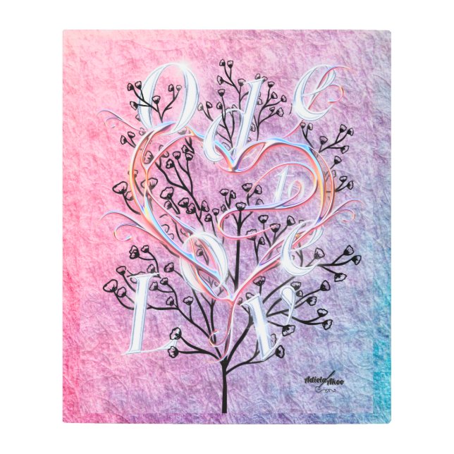 メタルアートを愛する歌 メタルプリント (正面)