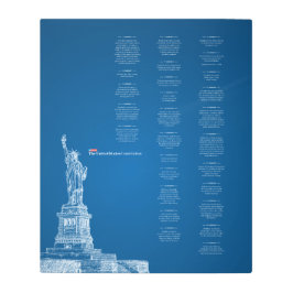 メタルアートウォールデコール米国憲法自由州 メタルプリント