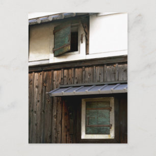 メタルウィンドウズオンオールドハ日本のウス ポストカード