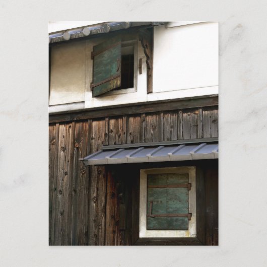 メタルウィンドウズオンオールドハ日本のウス ポストカード (正面)