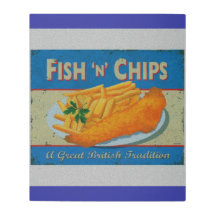 メタルウォールアートイングリッシュフィッシュアンドチップス