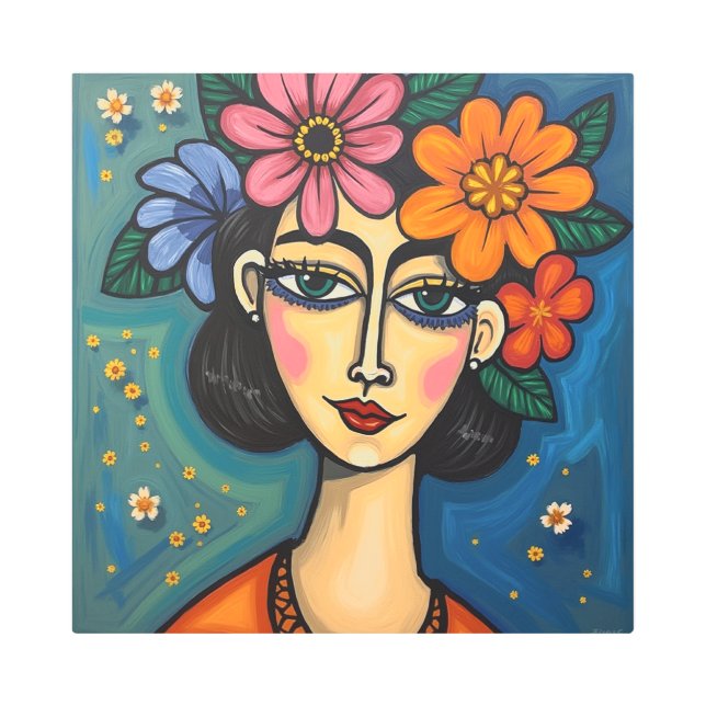 メタルウォールアートエレガント芸術的デザイン メタルプリント (正面)