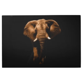 メタルウォールアートゾウ メタルプリント