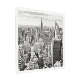 メタルウォールアート – ニューヨークシティスカイライン メタルプリント