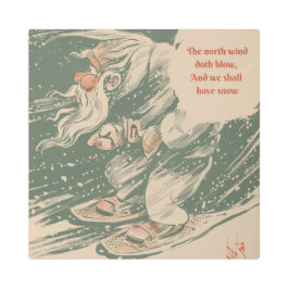 メタルウォールアート、北風 メタルプリント