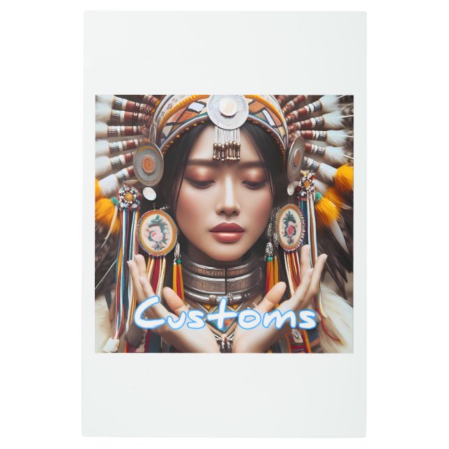 メタルウォールアート、24インチx 36インチ メタルプリント (正面)