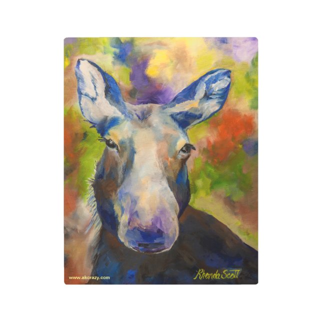 メタルウォールアート、8" x 8" メタルプリント (正面)