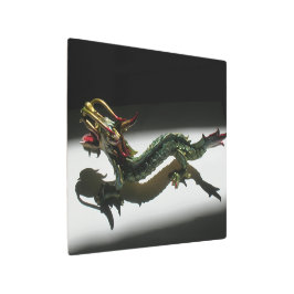 メタルウォールアート – Dragon in Spotlight メタルプリント
