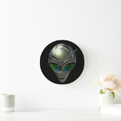 メタルエイリアンヘッド02壁時計 ラウンド壁時計 (ホーム)