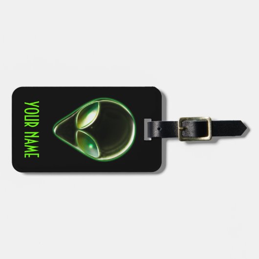 メタルエイリアンヘッド04ラゲージタグ ラゲッジタグ (正面横)