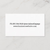 メタルエステ実在ートロゴ | キーボード 名刺 (裏面)