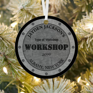 メタルエフェクトショップワークショップマンケーブを流す メタルオーナメント