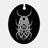 メタルオーバルオーナメント メタルオーナメント (裏面)