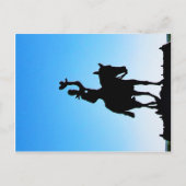 メタルカウボーイアートオンゲート近くのジョンソンシティ, TX ポストカード (正面)