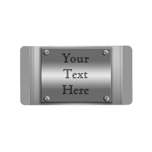 メタルカスタム銘板ラベル ラベル (正面)