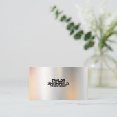 メタルカラーシフトトレンディーモダン名刺 名刺 (スタンド正面)