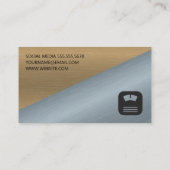 メタルカラーブロック |重みとスケール 名刺 (裏面)