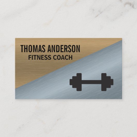 メタルカラーブロック |重みとスケール 名刺 (正面)