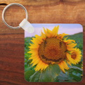 メタルキーチェーン – ひまわり キーホルダー (正面)