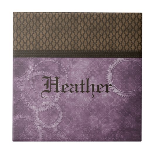 メタルギアスチームパンクタイル、紫 タイル (正面)